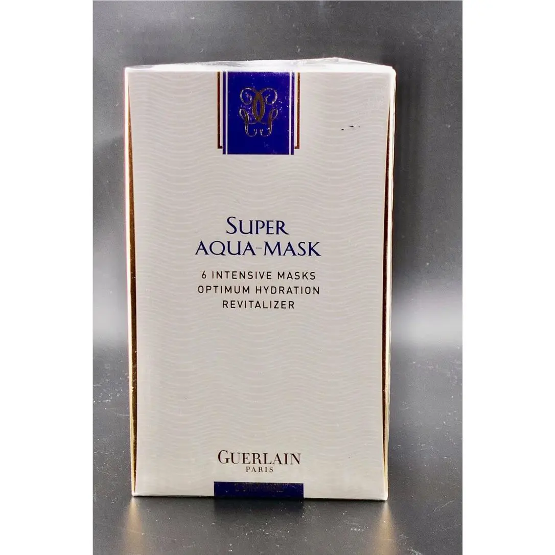 Vintage Guerlain Super Aqua Mask Intense Hydration Mask 6 Pieces