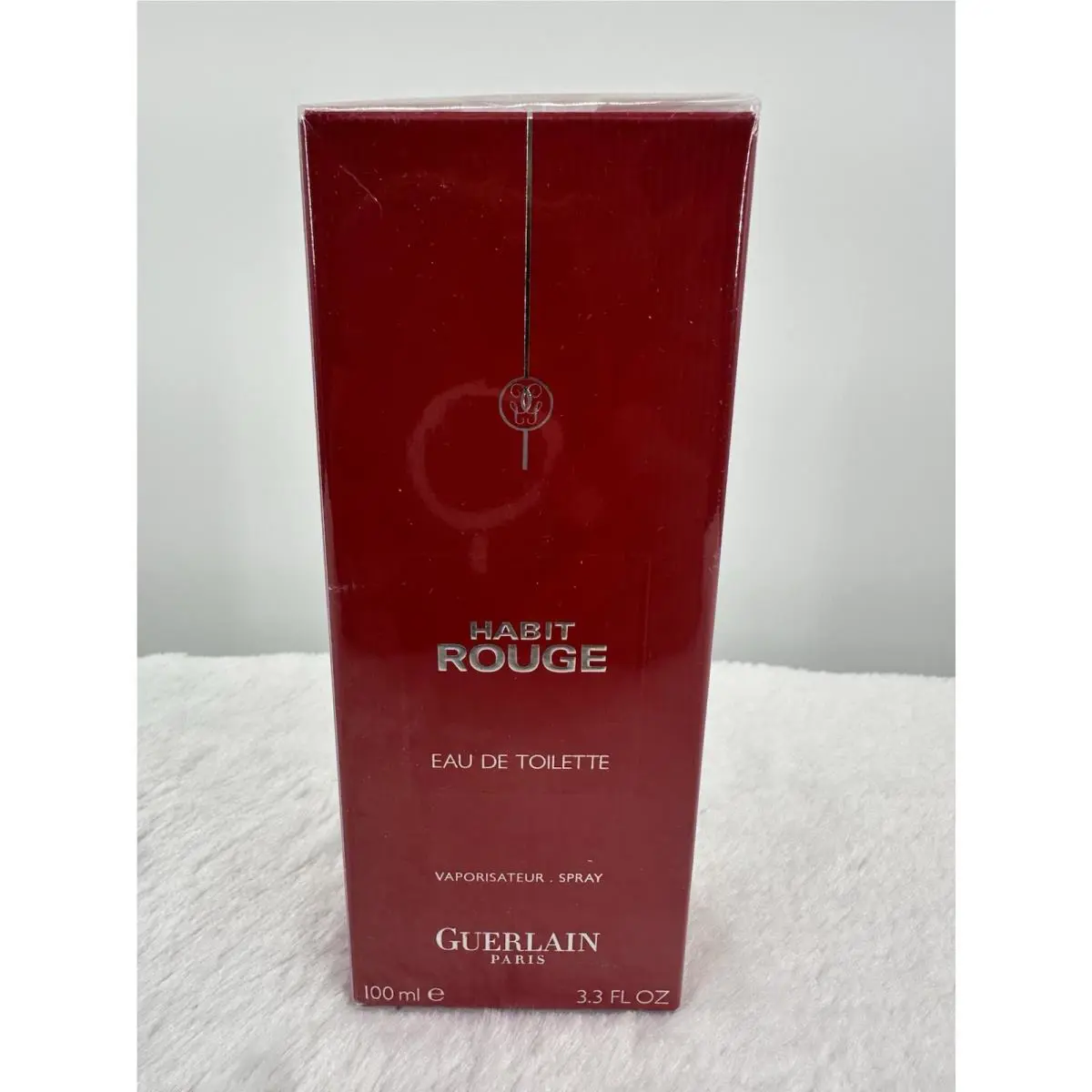 Guerlain Habit Rouge Edt 3.3 oz 100 mL Spray Men Box