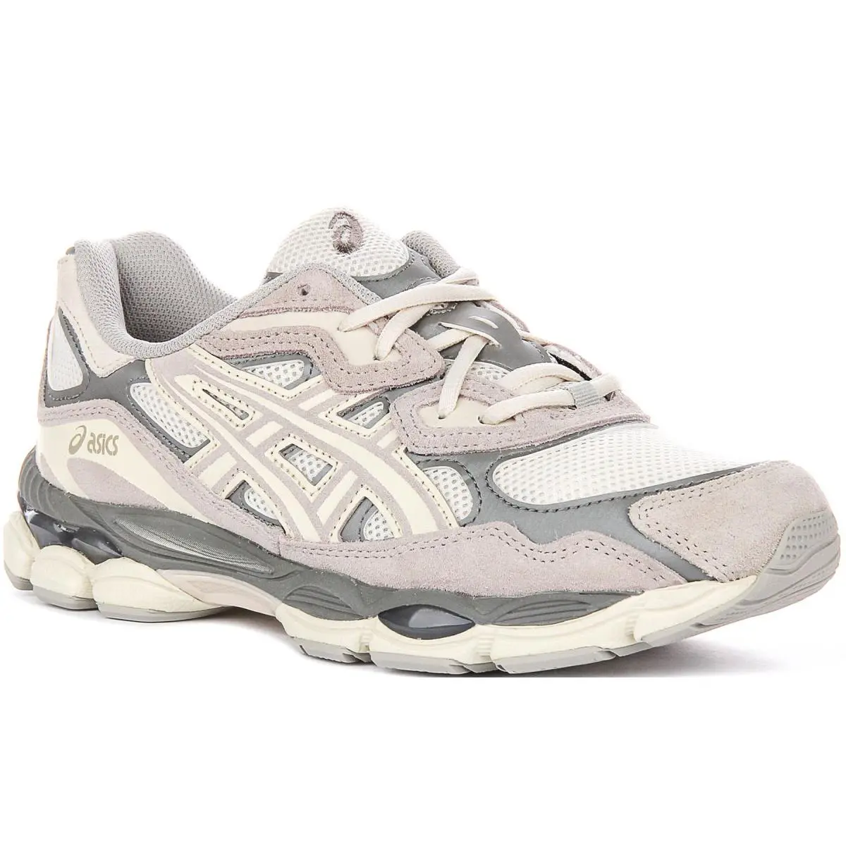 Asics Refresh Cushioned Mesh Mens Trainer In Cream US 9 - 12