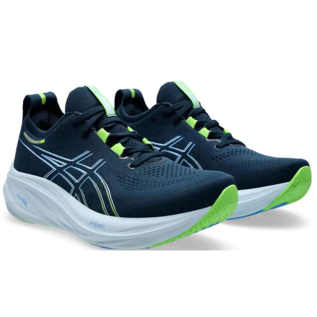 Asics shoes - ASICS GEL-Nimbus 26 - 1011B795-400 - French Blue/Electric Lime 1