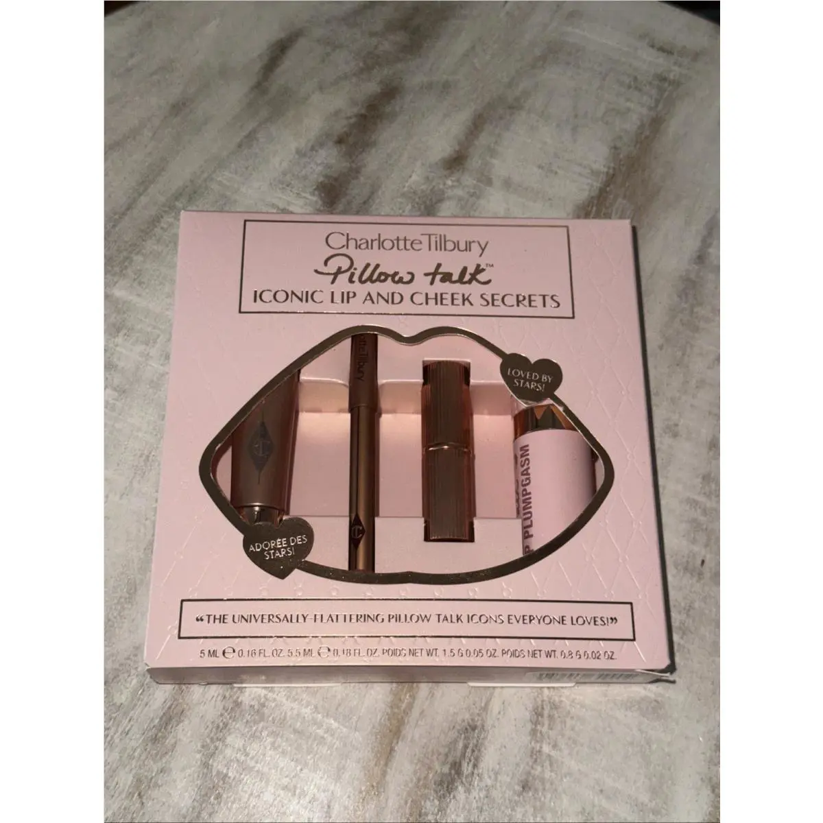 Charlotte Tilbury Pillow Talk Iconic Lip Cheek Secrets Set