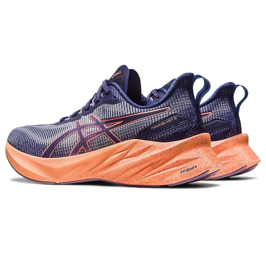 Asics Women`s Novablast 3 LE Running Shoes Size 10 Us/ 8 UK Indigo Blue/papaya