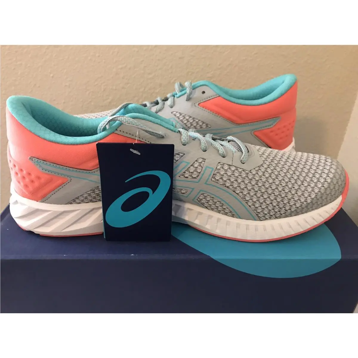 Asics shoes - ASICS Fuzex Lyte 2 - Fuzex Lyte - Gray, Peach, Blue 3
