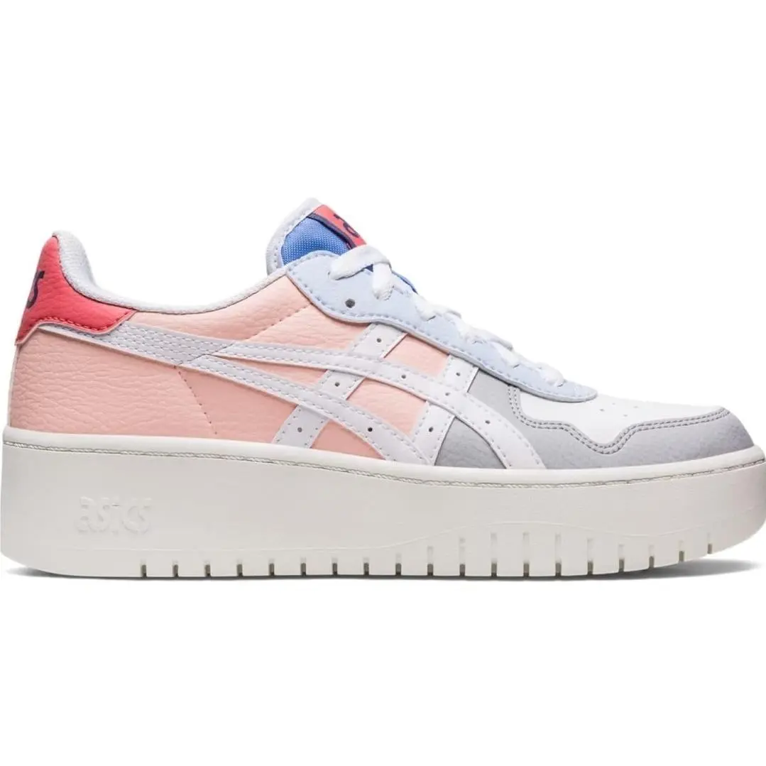 Asics Women`s 9 Japan S PF Sportstyle Platform Sneakers Shoes White/white
