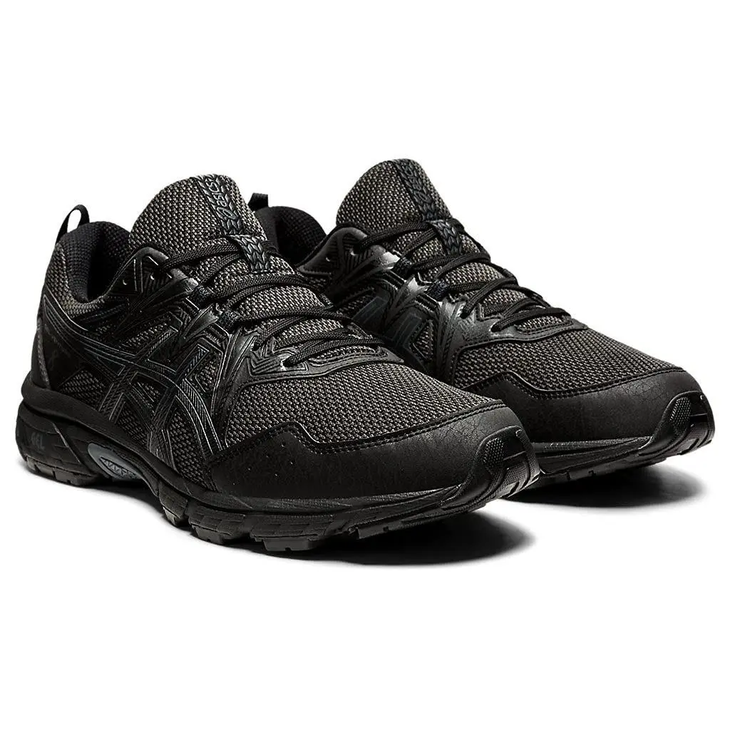 Size 8- Asics Men`s Gel Venture 8 Black/black Wide 4E-1011A826-001 - Black