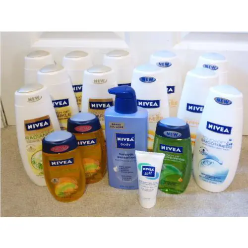 Nivea Body Wash Lotion Lot of 16