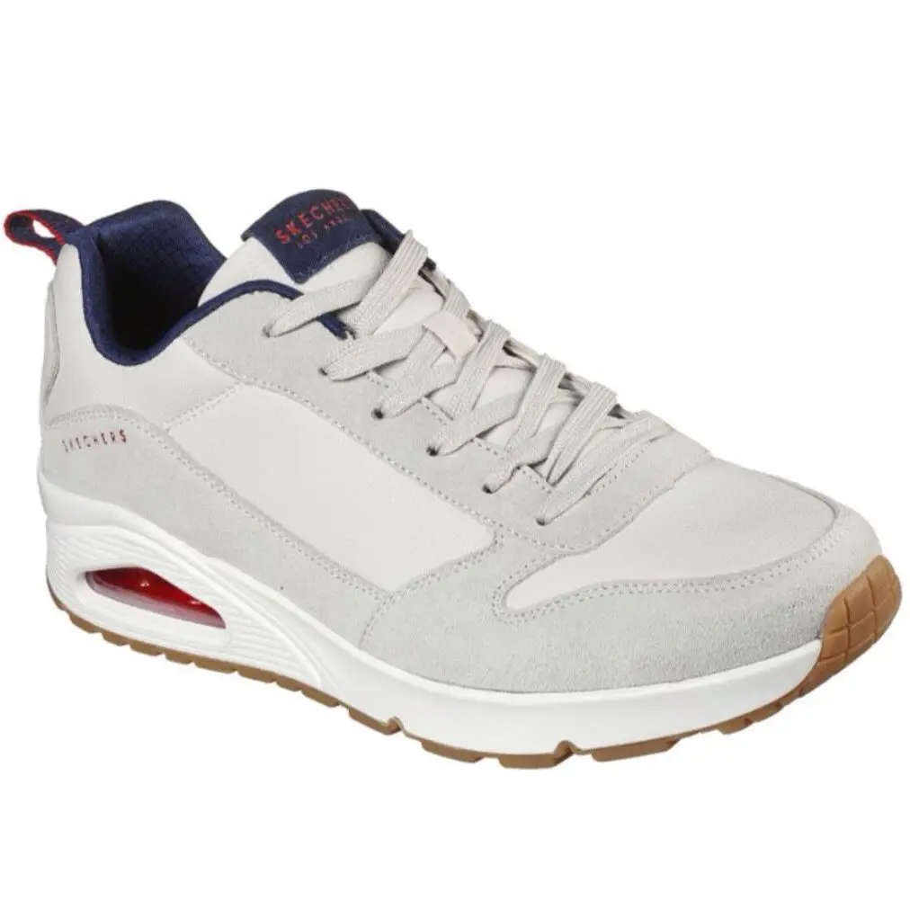 Men`s Uno Stacre Oxford. Skechers Blanco de Hombre - White
