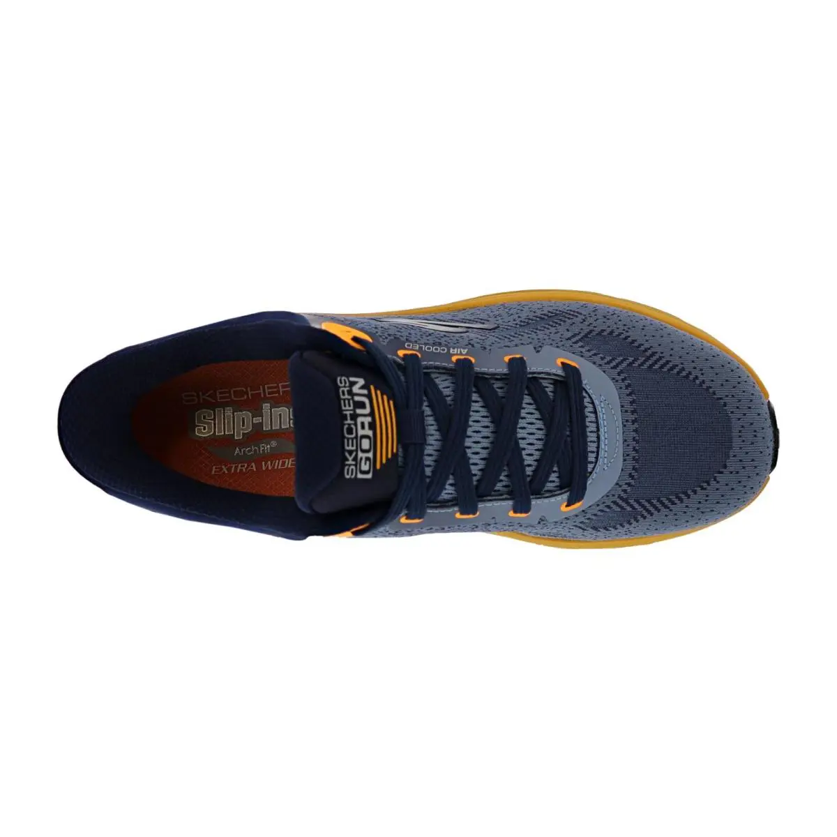 Skechers shoes - MAX CUSHIONING ARCH FIT 2.0- COOL CORE - 220584WW NOVR - NAVY / ORANGE 4