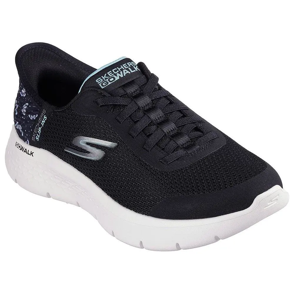 Womens Skechers Go Walk Flex Sneakers - Black/aqua Size 9 US 124823/BKAQ - Black/Aqua