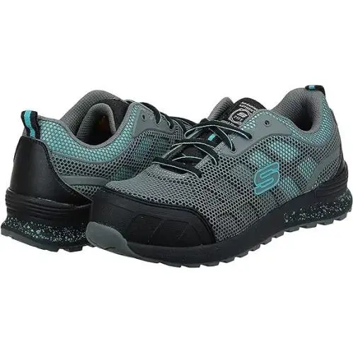 Skechers shoes - Skechers Work - Work - 77273 - Gray/Aqua (UPC: 193113822468) 6