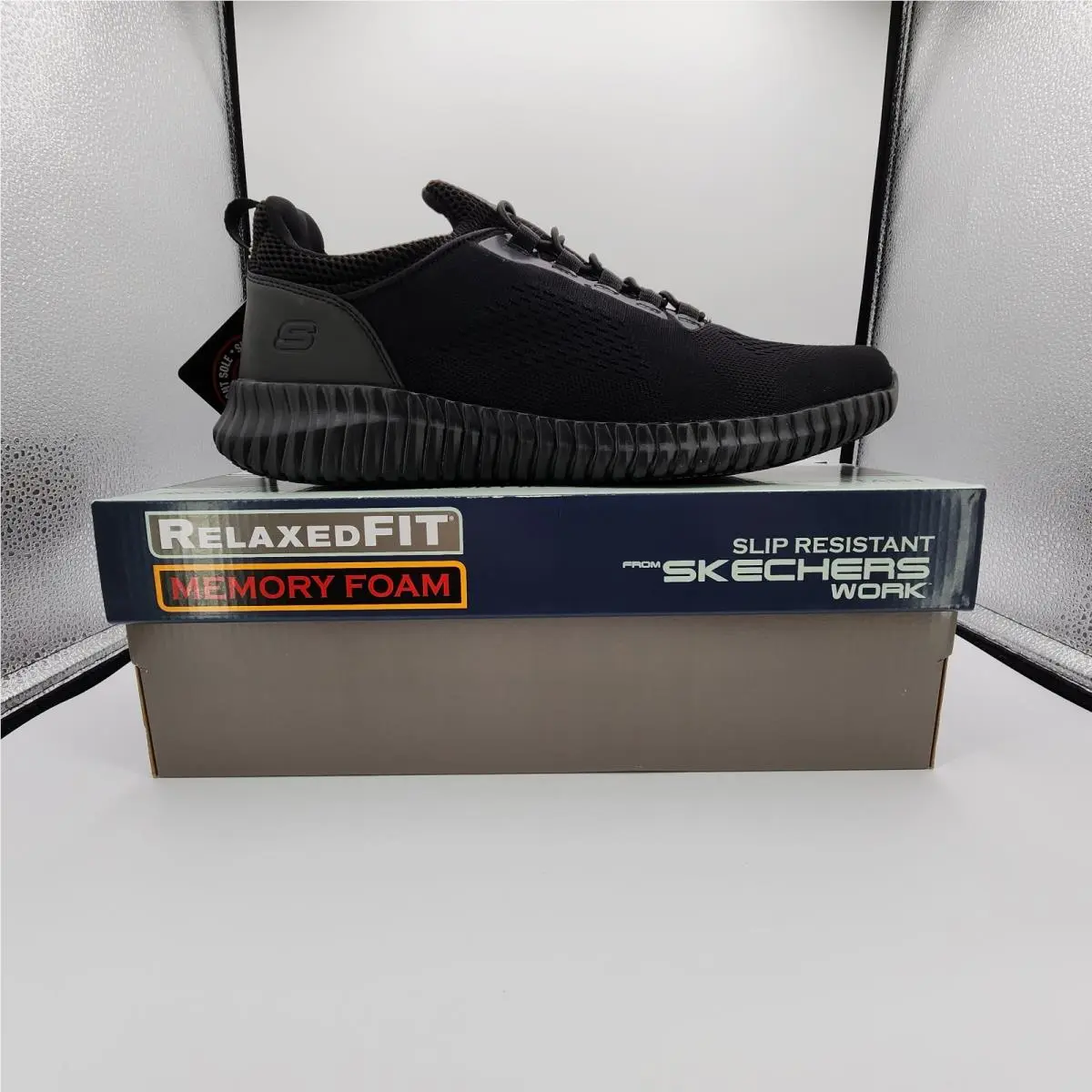 Skechers shoes - SKECHERS Work Relaxed Fit Cessnock - 77188 - Black (UPC: 192283470172) 0