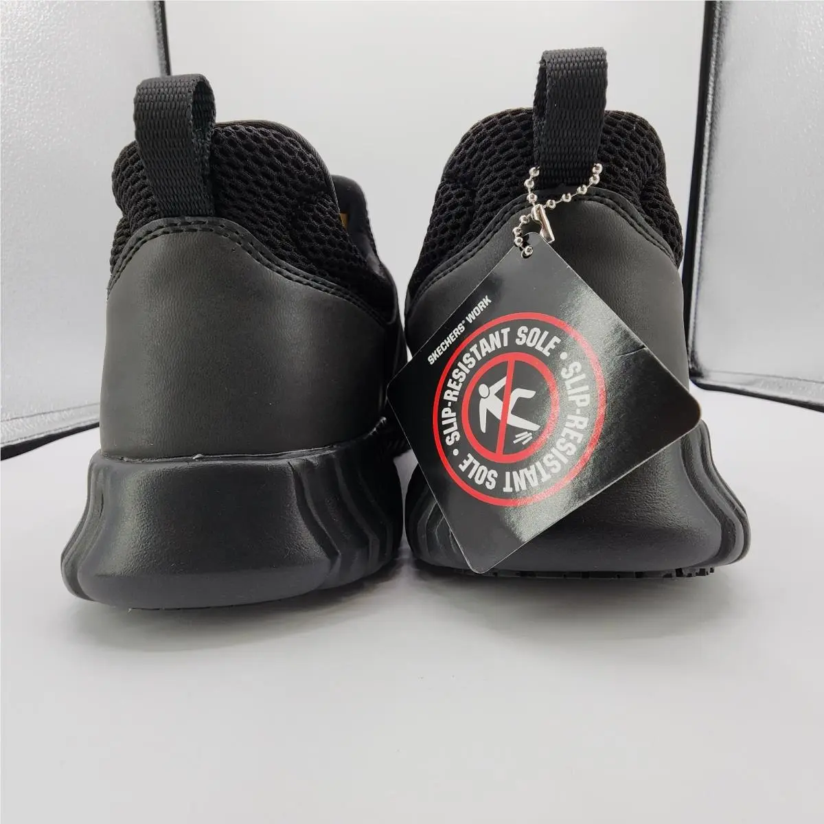 Skechers shoes - SKECHERS Work Relaxed Fit Cessnock - 77188 - Black (UPC: 192283470172) 7