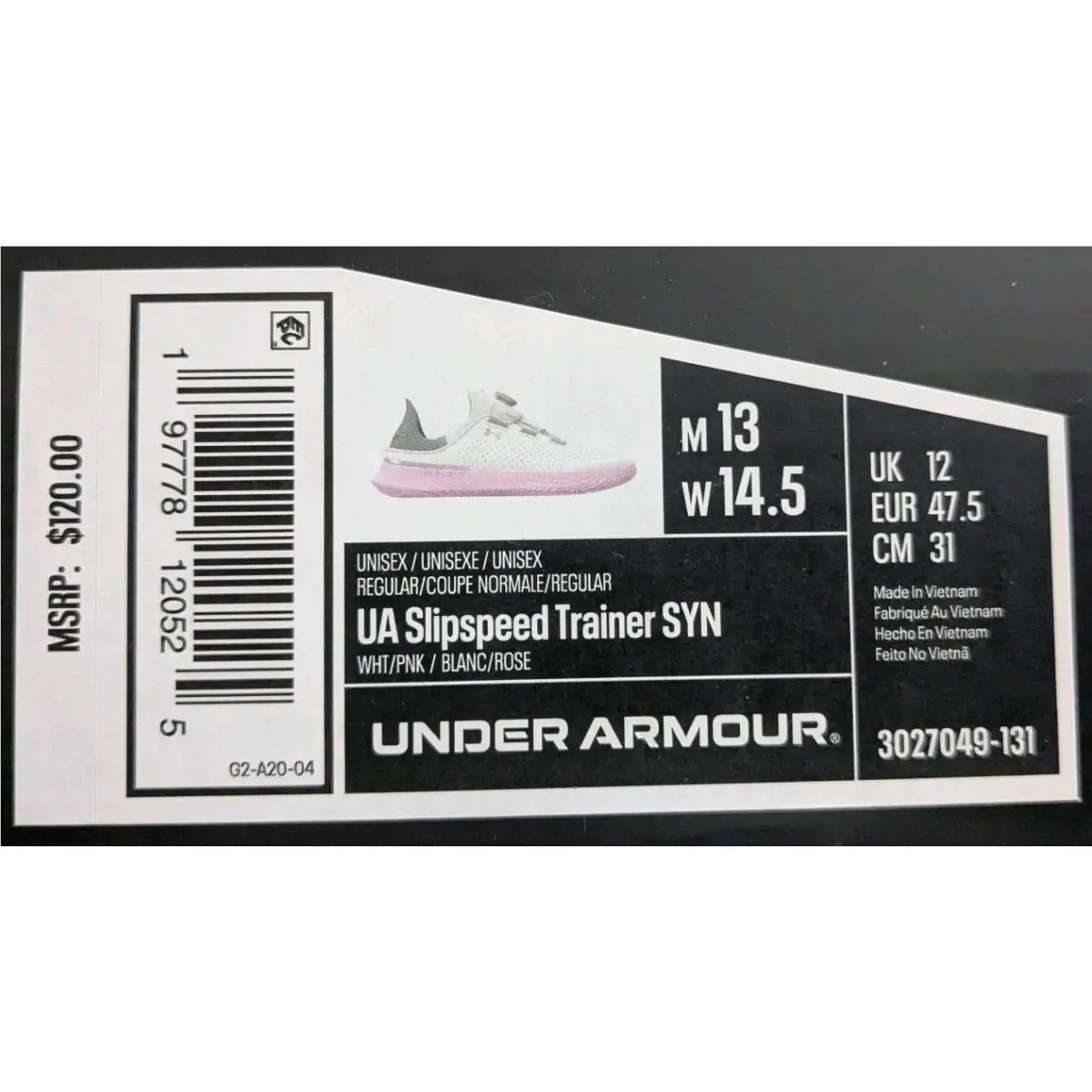 Under Armour shoes - Under Armour SlipSpeed - SlipSpeed - 3027049-131 - White-Stellar Pink (131) 1