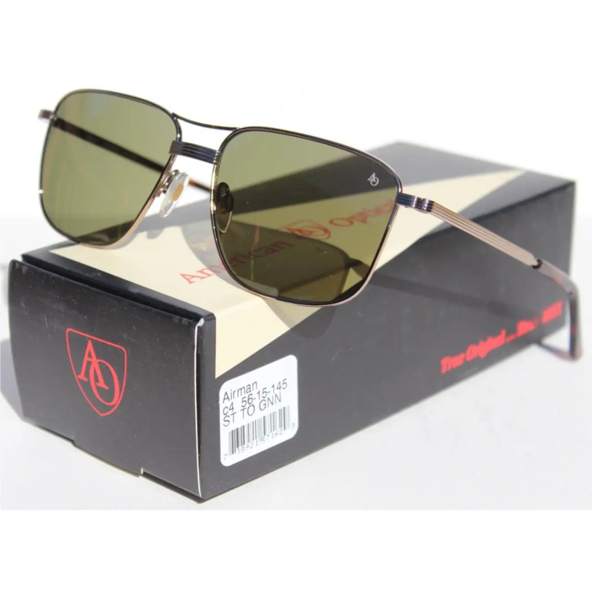 American Optical Airman Sunglasses Bronze/calobar 56-15-145 ST TO Gnn