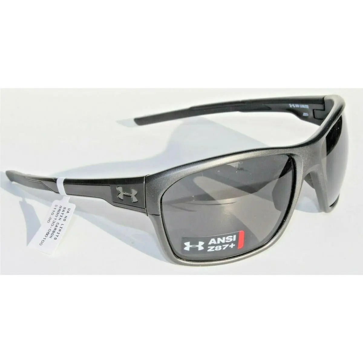 Under Armour No Limits Sunglasses Satin Carbon/gray Ansi Ballistic