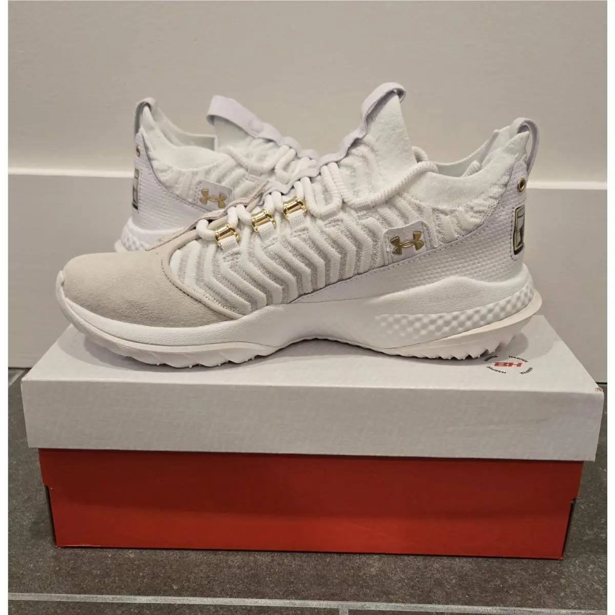 Under Armour shoes - Under Armour Harper 9 Turf - 3027443-101 - White 0