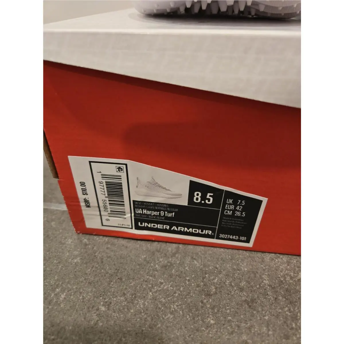 Under Armour shoes - Under Armour Harper 9 Turf - 3027443-101 - White 3