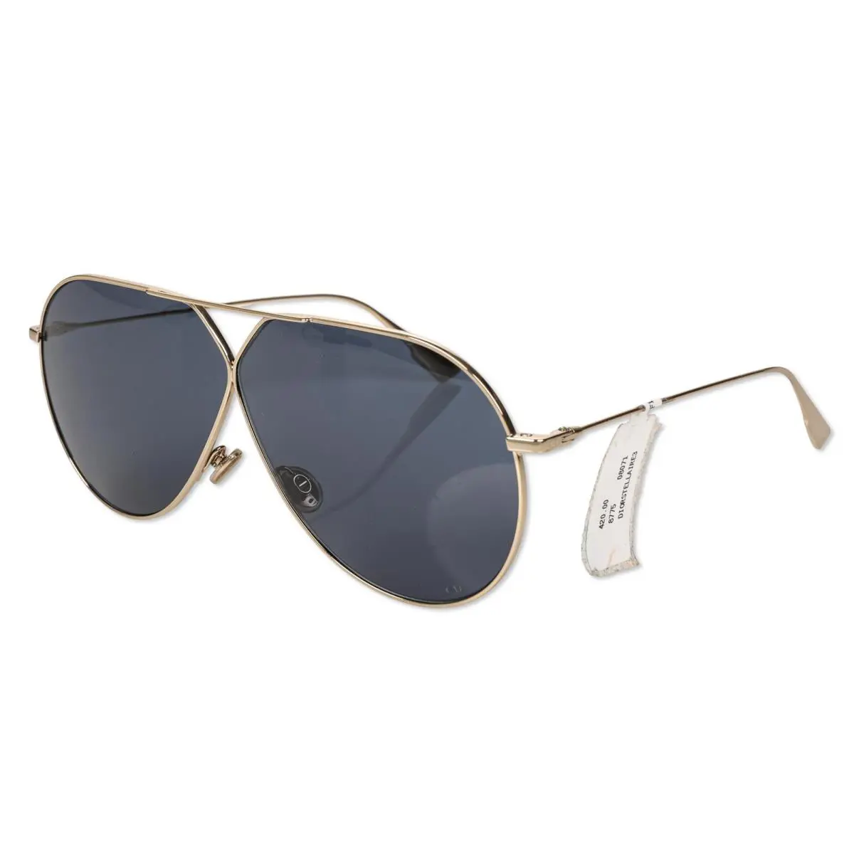 Dior 303376 Blue Aviator Ladies Sunglasses DIORSTELLAIRE3 0J5G/KU 65 - Gold, Frame: Gold, Lens: Blue