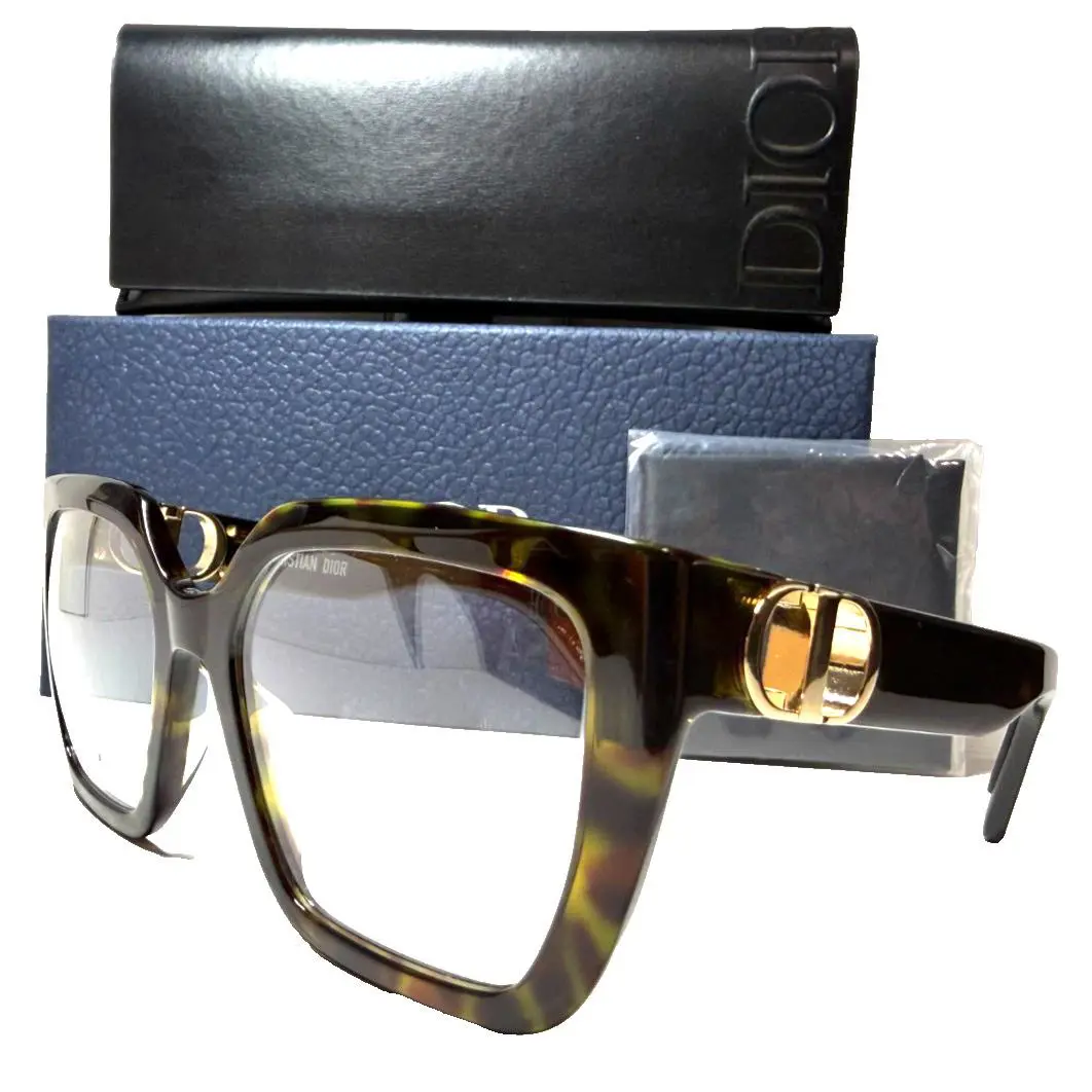 Christian Dior 30MontaigneO S1I 2000 Havana Gold Eyeglasses 54-18 - Frame: DARK HAVANA GOLD