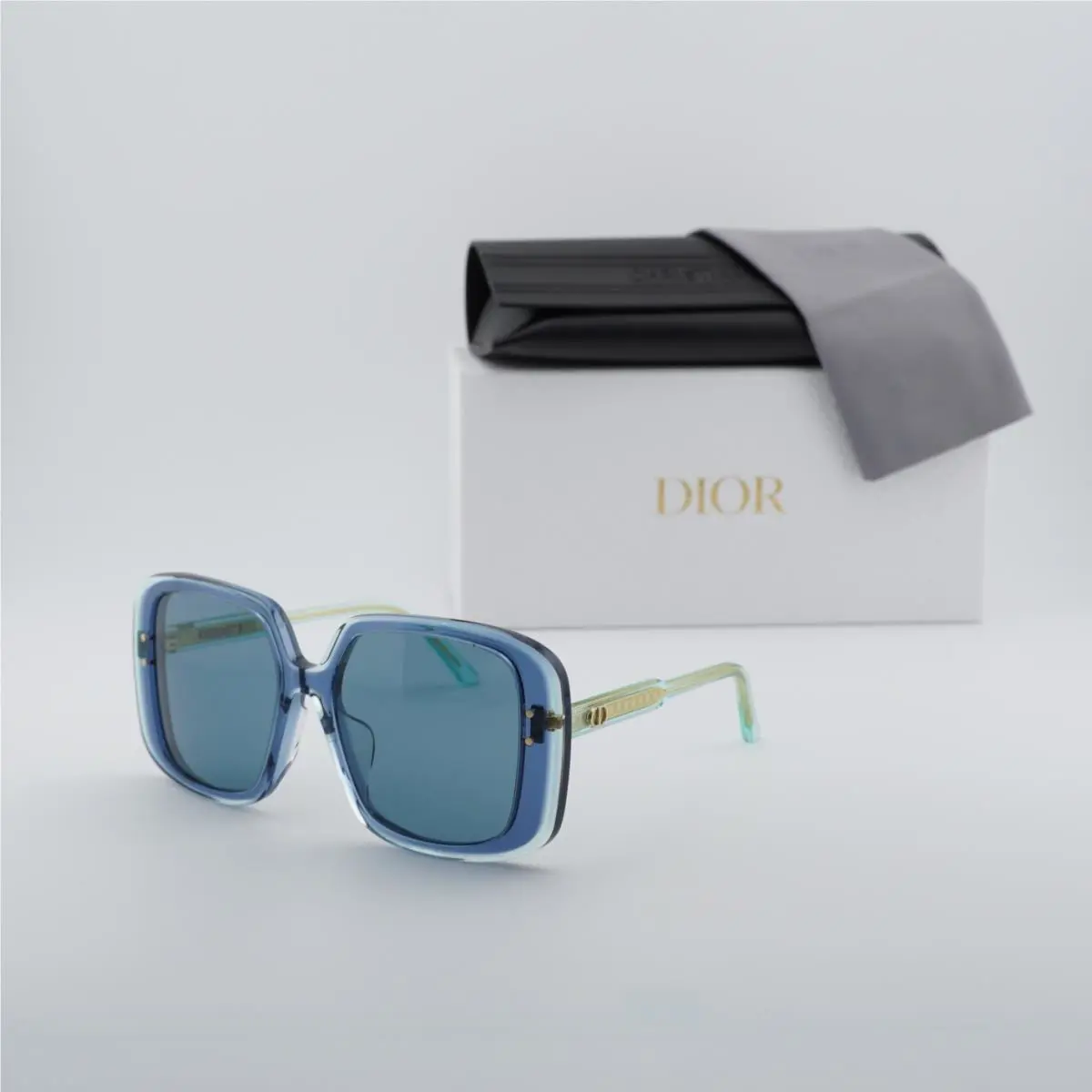Dior Diorhighlight S3F 30B0 Shiny Blue/blue Grey 56-17-140 Sunglasses