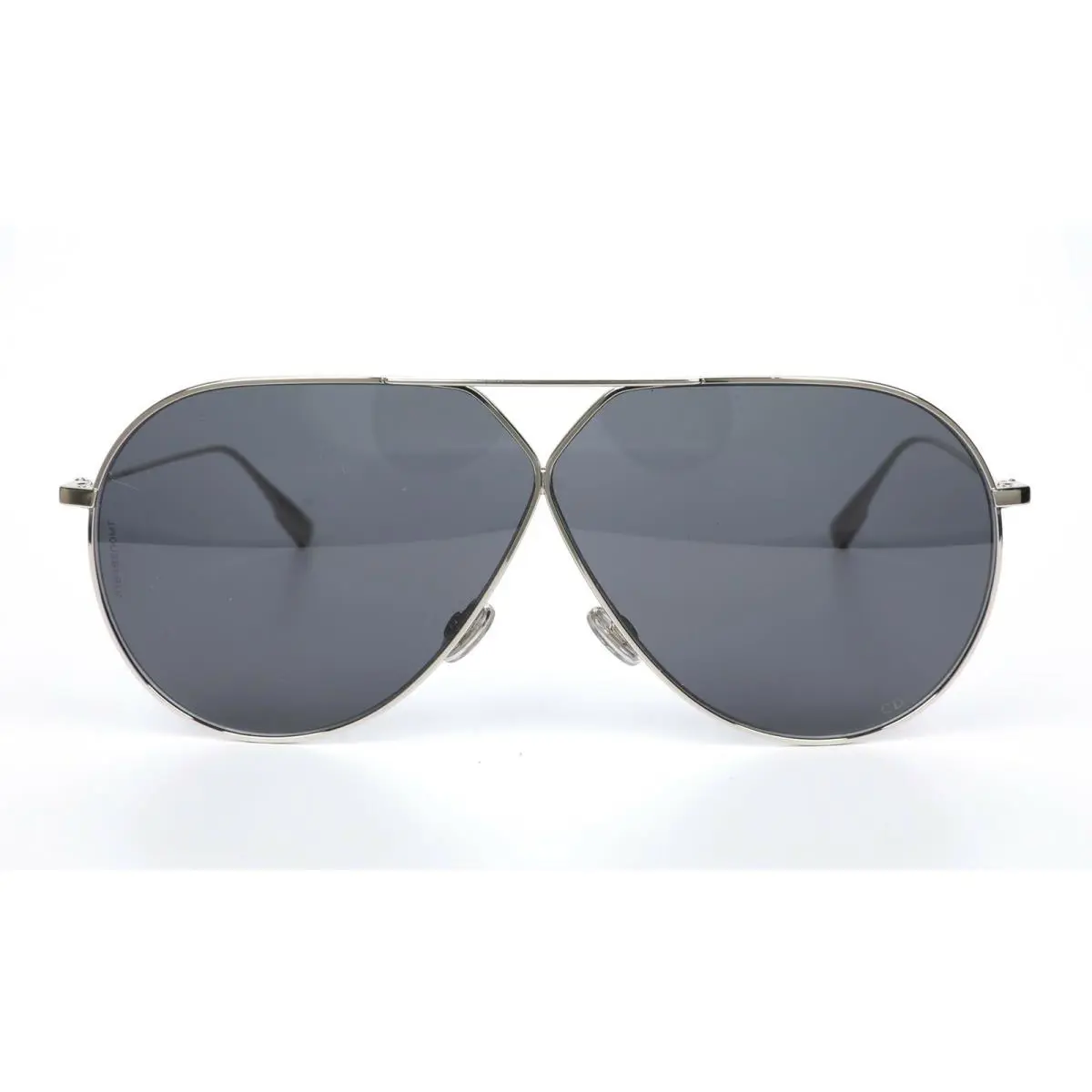 Womens Christian Dior STELLAIRE3 3YGIR Size - 65 Silver Pilot Sunglasses 271516 - Silver, Frame: Silver, Lens: Grey
