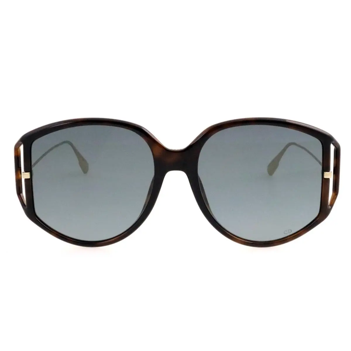 Christian  Direction2 08611 54mm Havana Gold Oversized Sunglasses Italy by Dior