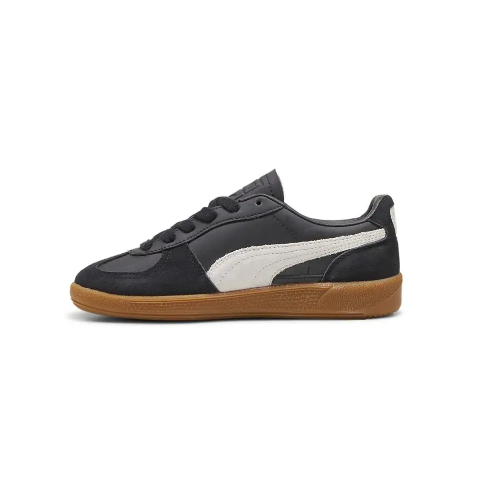 Puma shoes - PUMA Palermo Leather Lace Up  Youth - 39727503 - Black, Grey 1