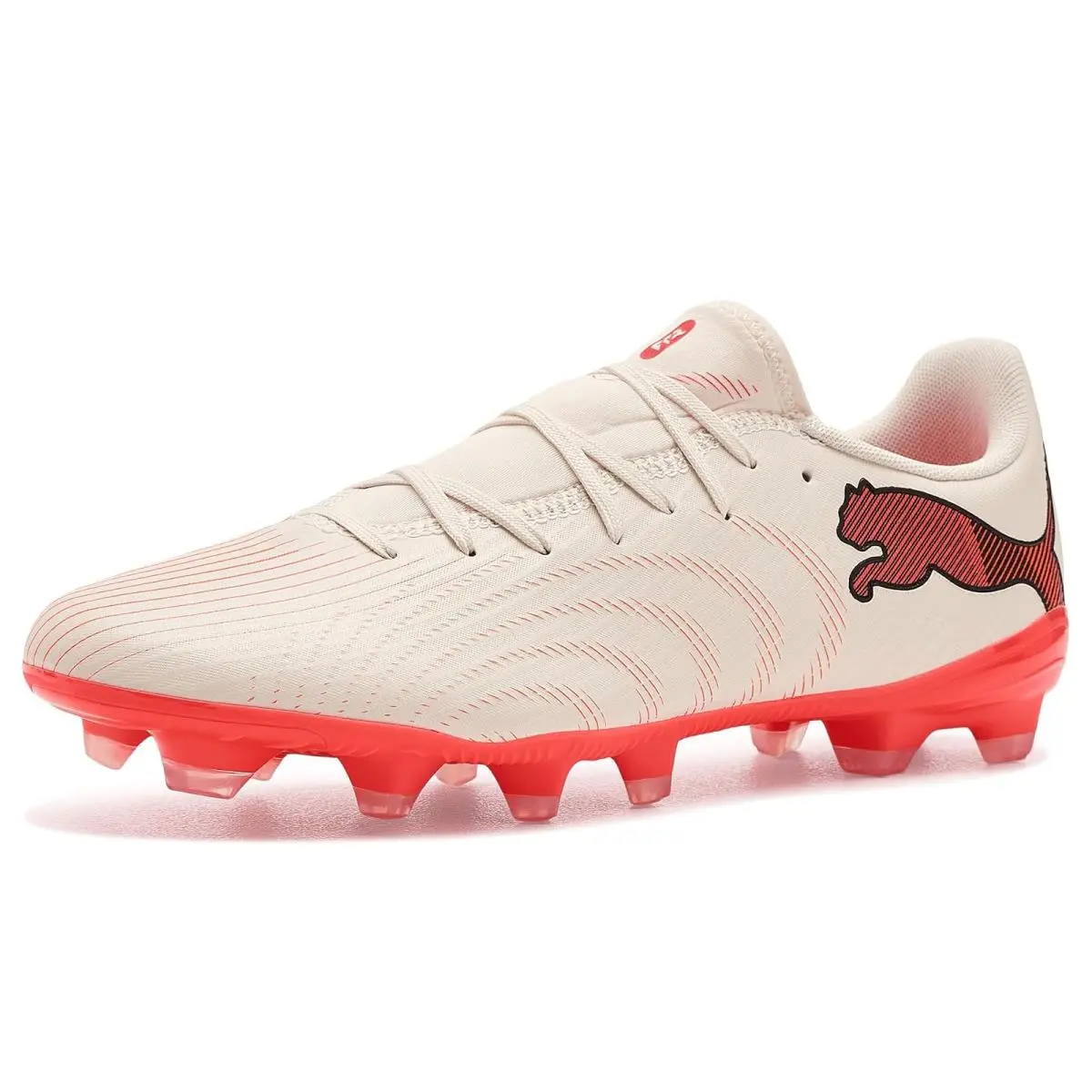 Man`s Shoes  Future 9 Match Firm Artificial Ground Soccer Cleats Sugared Almond/ White/Ultra Red/ Black 1 by Puma