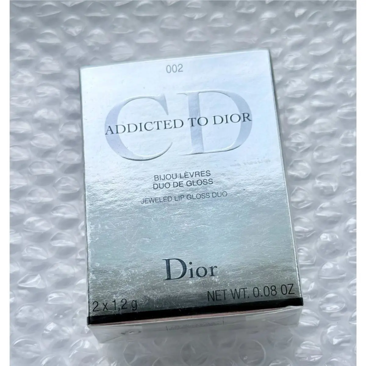Dior Addicted To Dior 002 Addicted TO Pink Jeweled Lip Gloss Duo Limited Seal