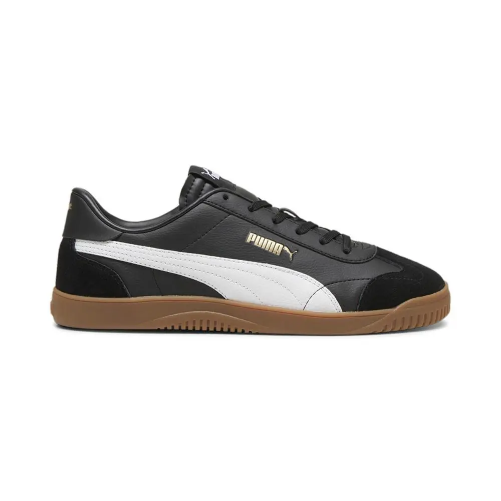 Puma Club 5V5 Suede Lace Up Mens Black Sneakers Casual Shoes 39510411 - Black
