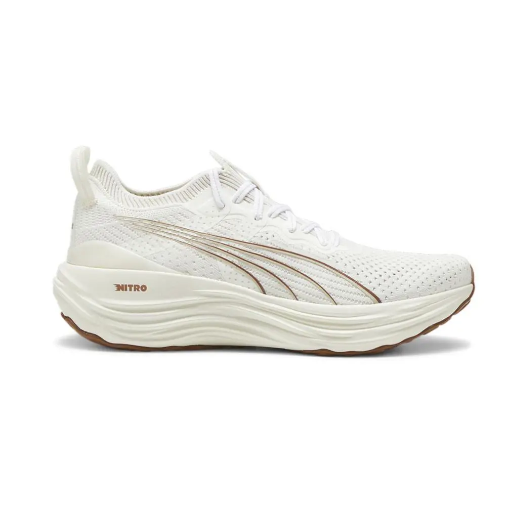 Puma Foreverrun Nitro Knit Running Mens White Sneakers Athletic Shoes 37913909 - White