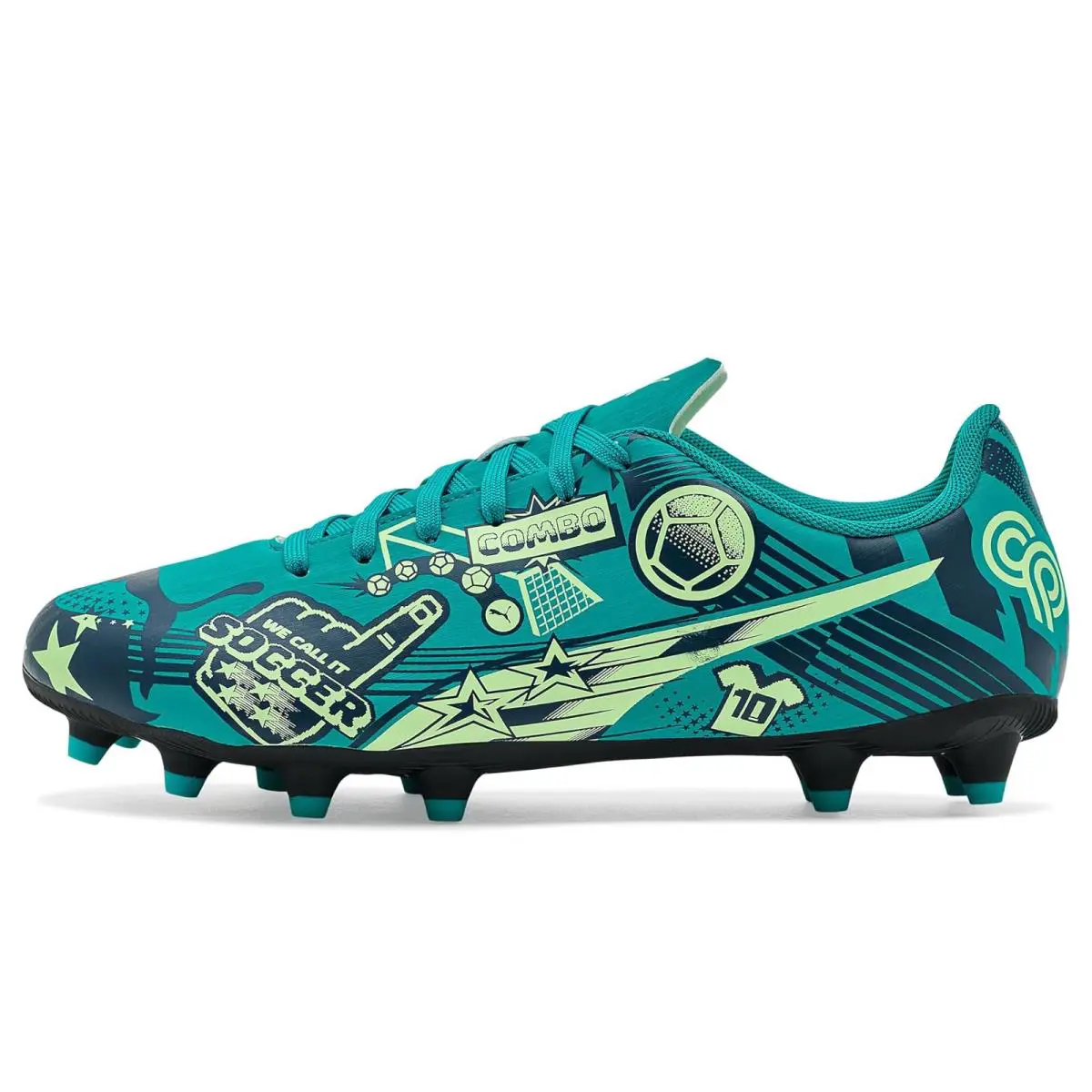 Puma shoes - White/Lake Blue/Yellow Alert 2