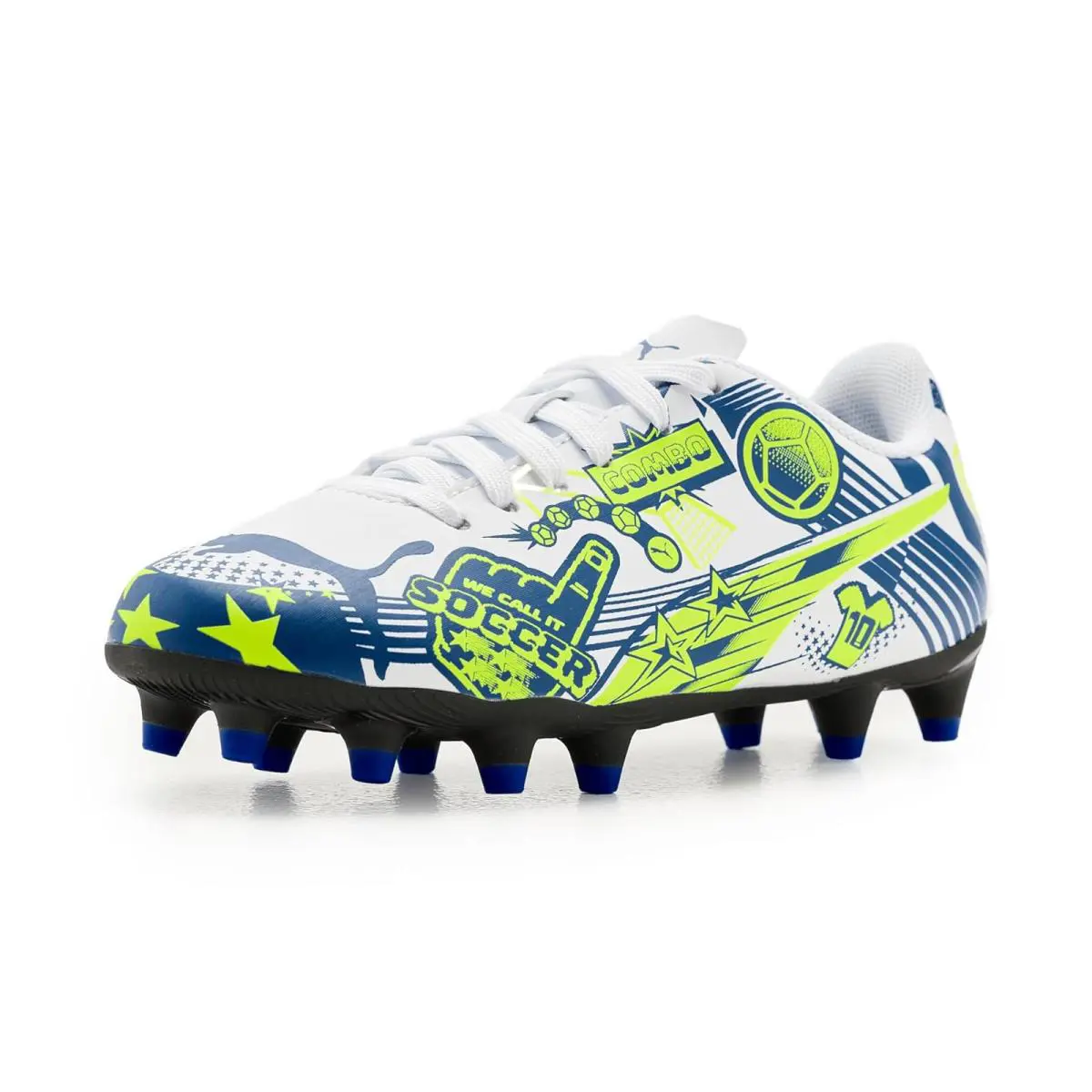 Puma shoes - White/Lake Blue/Yellow Alert 13