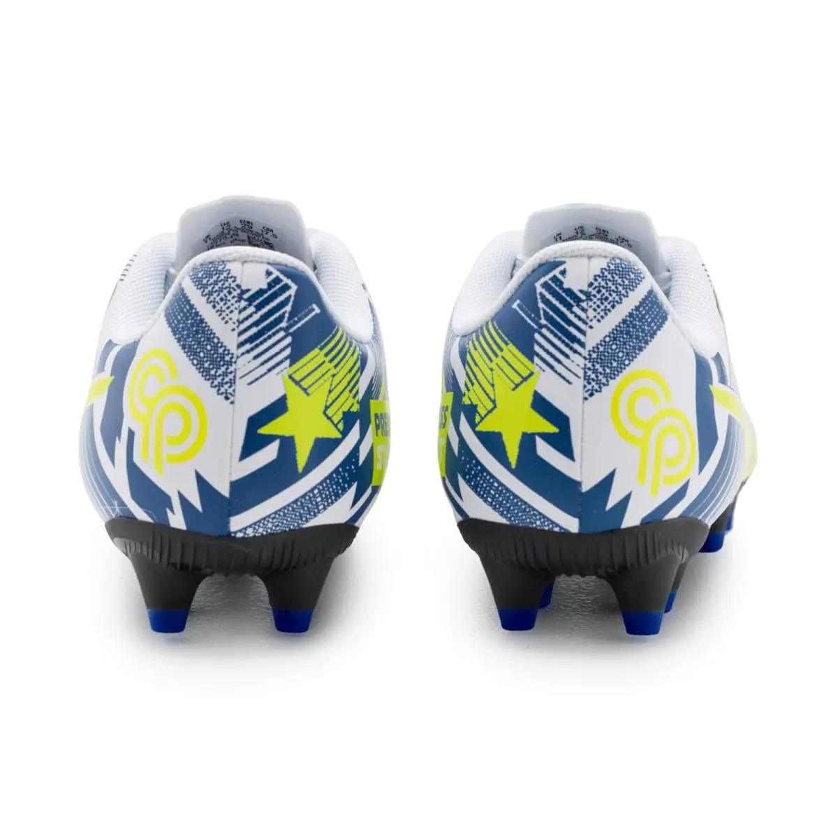 Puma shoes - White/Lake Blue/Yellow Alert 18