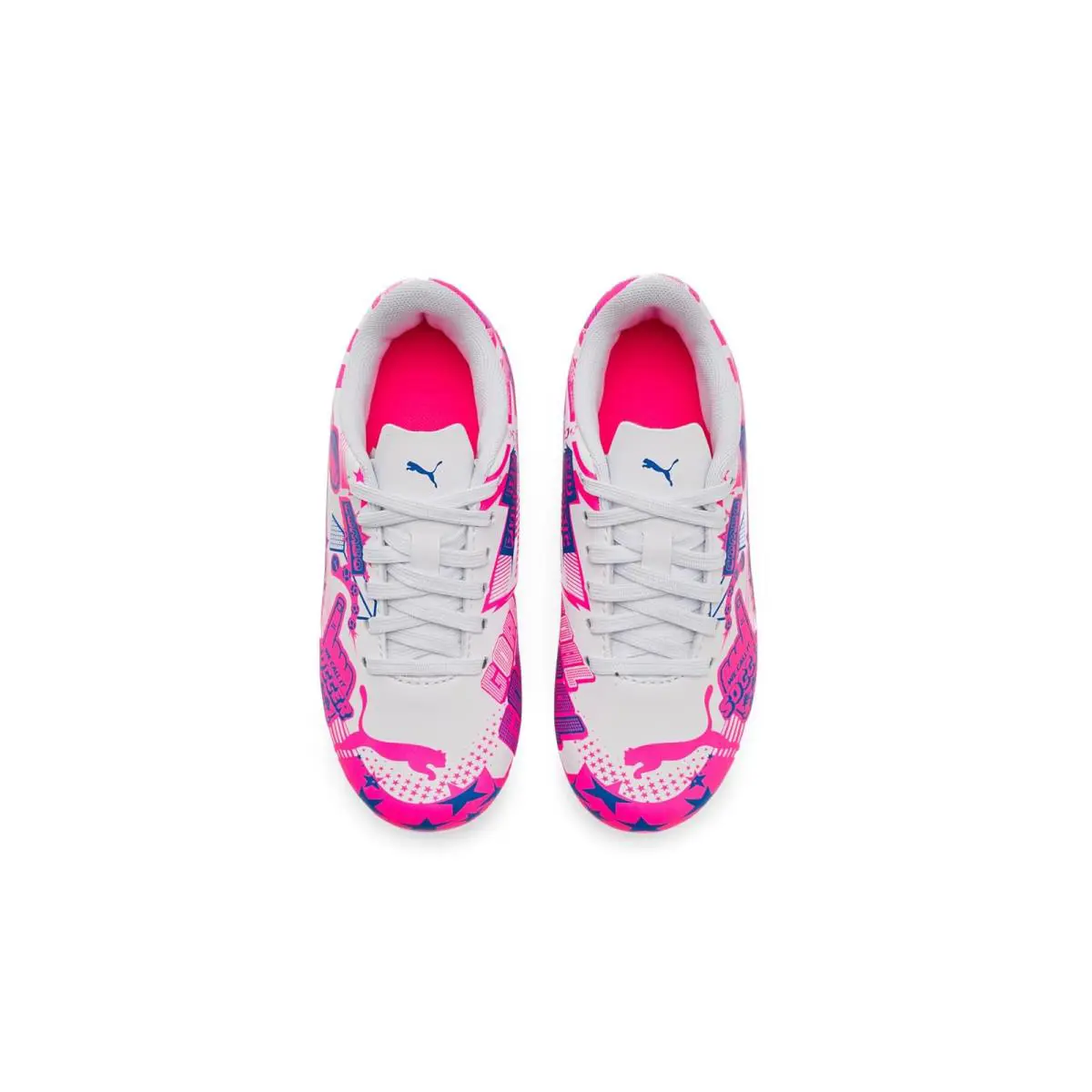 Puma shoes - White/Lake Blue/Yellow Alert 20