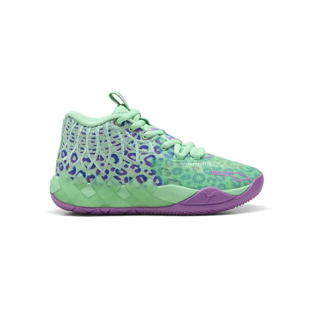 Puma shoes - PUMA  X Lamelo Ball Mb.01 Alien Safari Basketball  Youth - 31160401 - Green 5