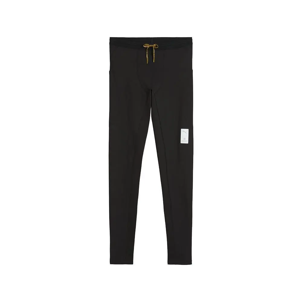 Puma Saysky Fleece Running Leggings Mens Black Athletic Casual 52755401