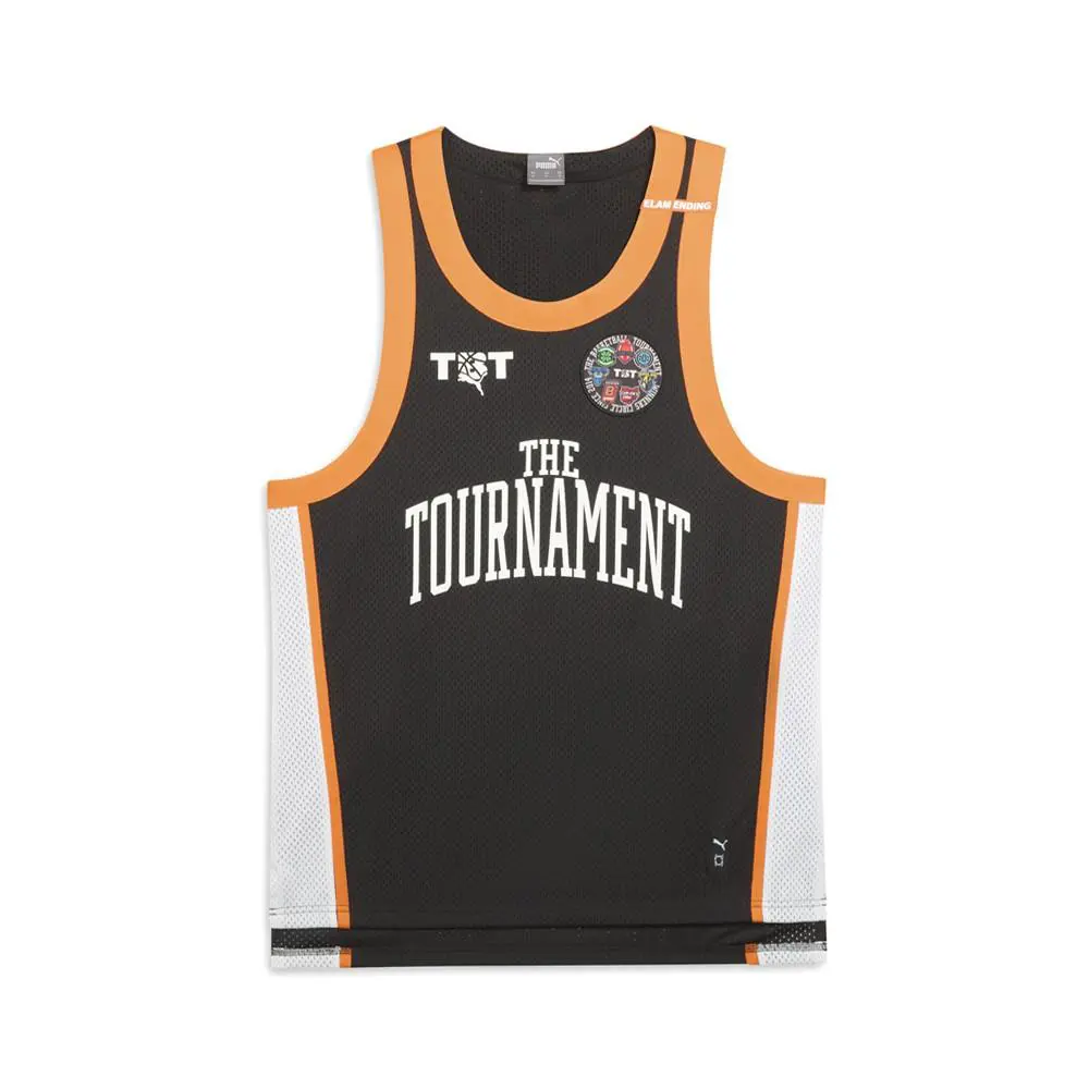 Puma Tbt Throwback X Crew Neck Sleeveless Jersey Mens Black 68451301