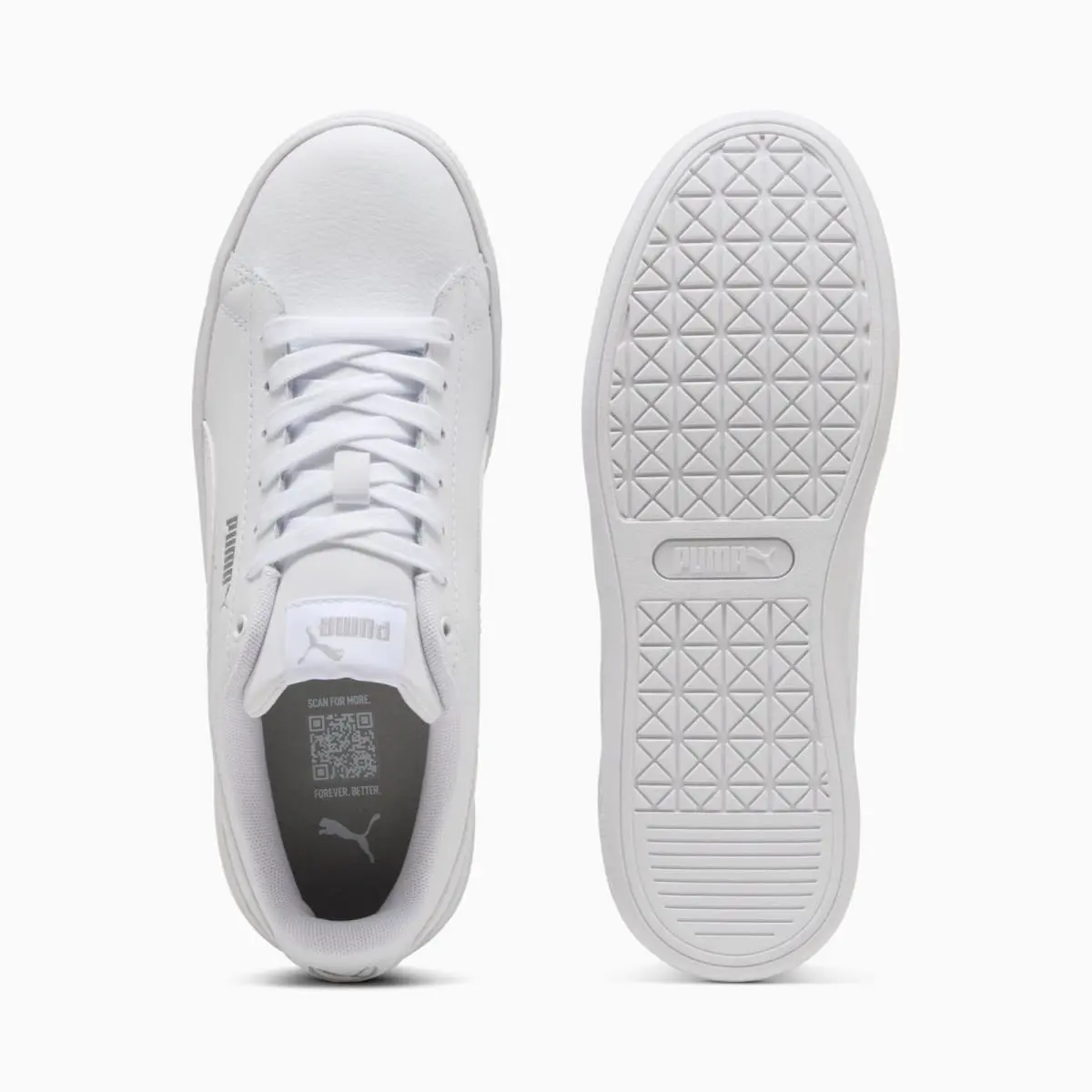 Puma shoes - Puma Vikky V3 Leather 383115-02 - 383115-02 - White 4