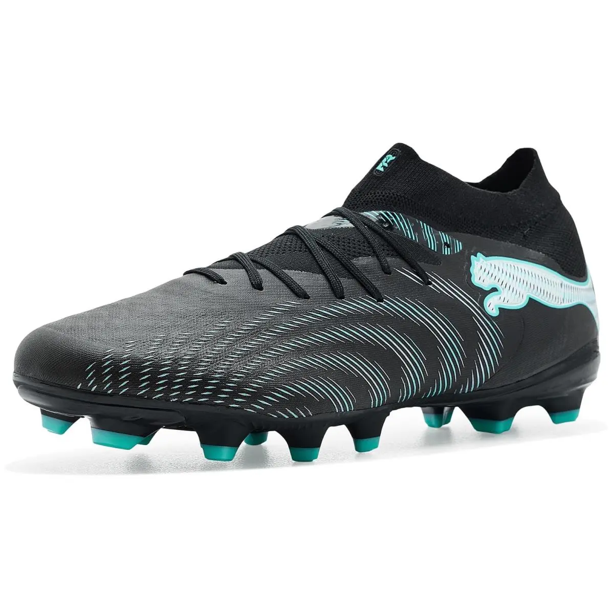 Man`s Shoes  Future 9 Pro Firm Artificial Ground Soccer Cleats  Black/Intense Mint/ White by Puma