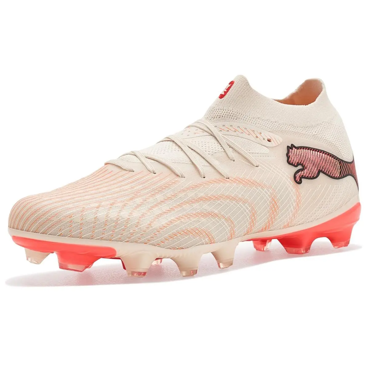 Man`s Shoes  Future 9 Pro Firm Artificial Ground Soccer Cleats Sugared Almond/ White/Ultra Red/ Black by Puma
