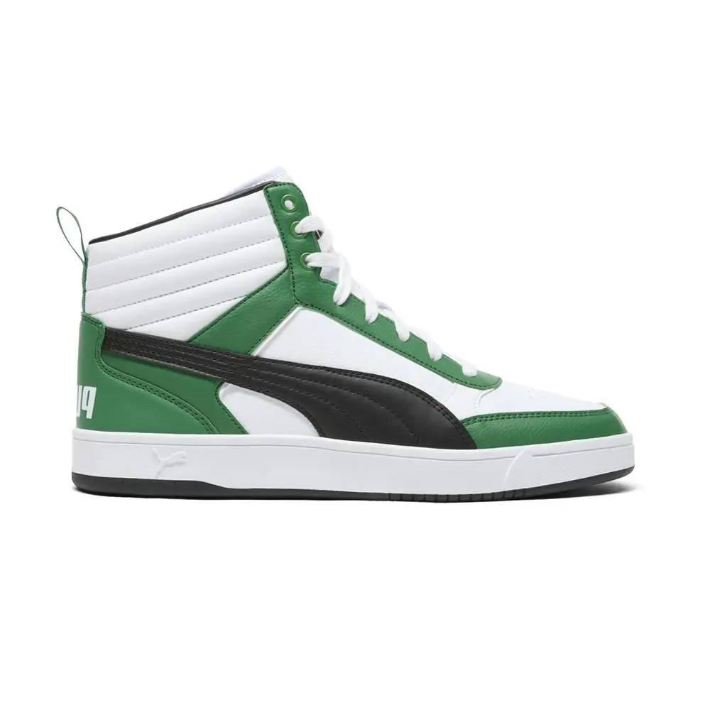 Dribble Mid Lace Up Mens Green Sneakers Casual Shoes 40098006 by Puma