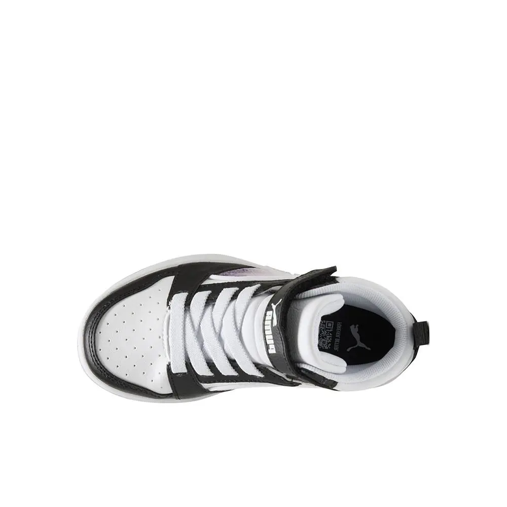 Puma shoes - PUMA Rebound V6 Mid Top Sequins Slip On  Youth - 40578501 - Black, White 2