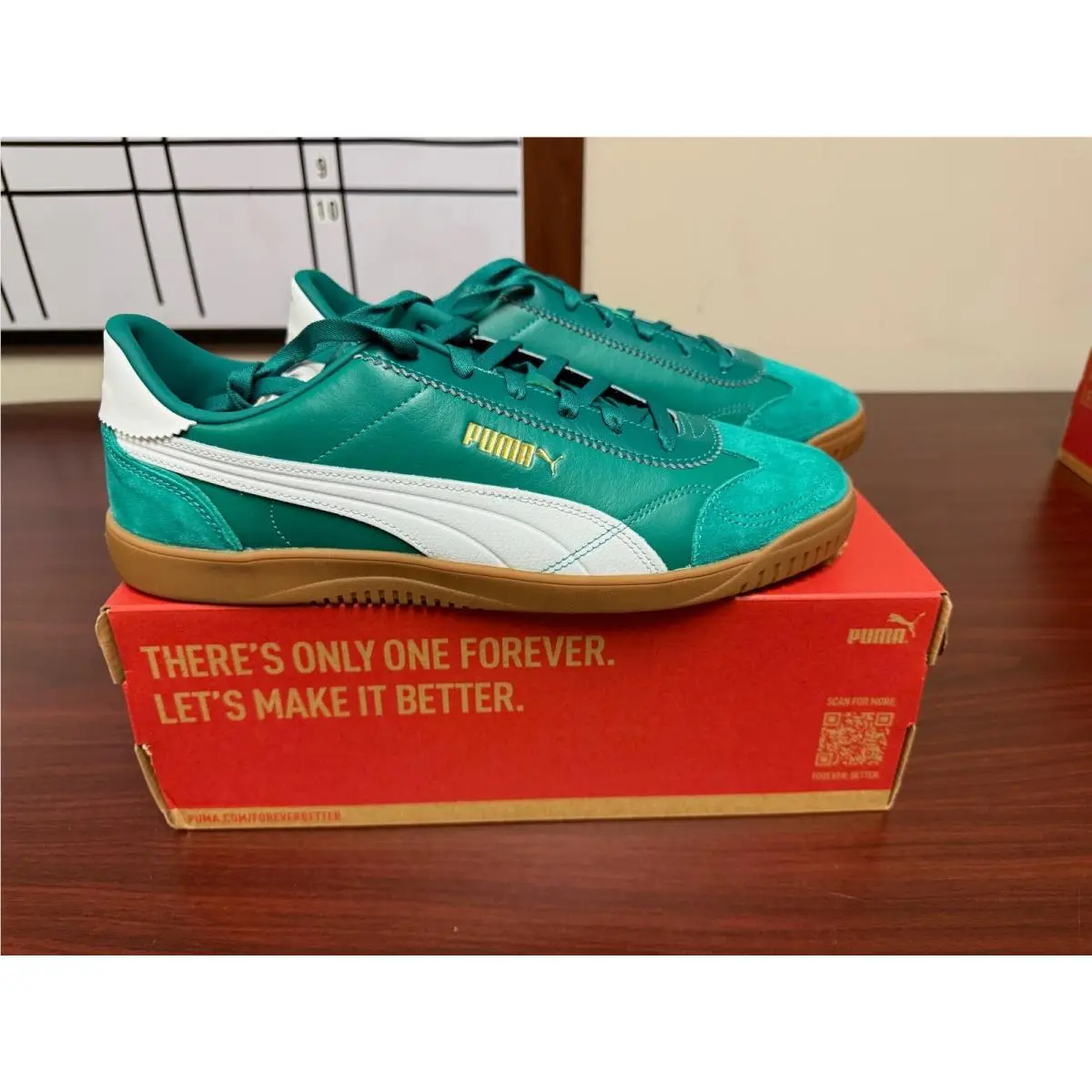 Puma shoes - PUMA Club 5V5 Lux Lace Up - 39744907 - Green (UPC: 198555508239) 1