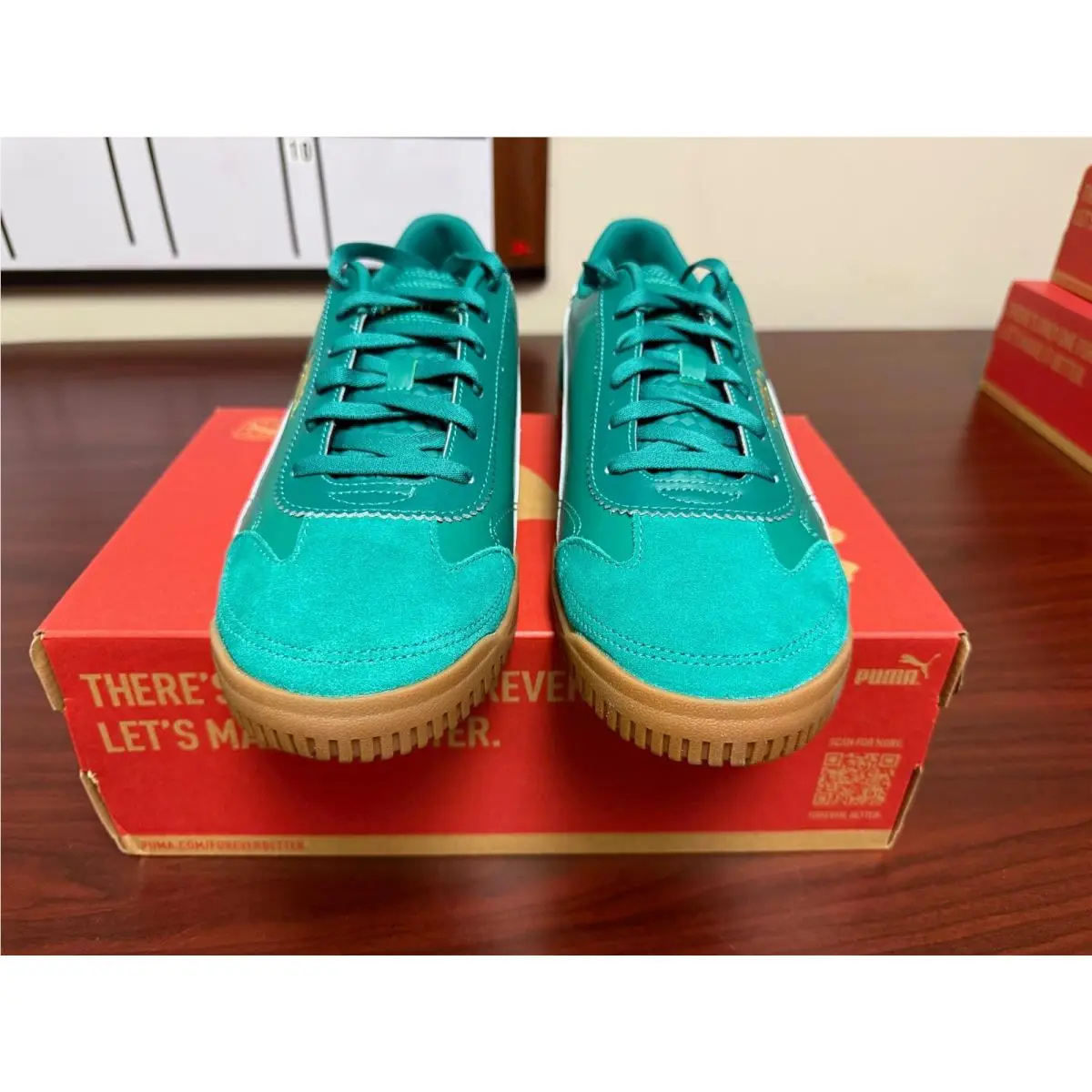 Puma shoes - PUMA Club 5V5 Lux Lace Up - 39744907 - Green (UPC: 198555508239) 2