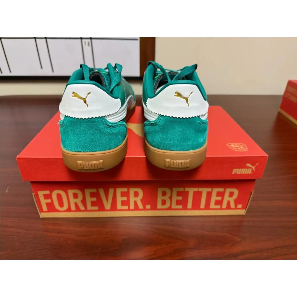Puma shoes - PUMA Club 5V5 Lux Lace Up - 39744907 - Green (UPC: 198555508239) 3
