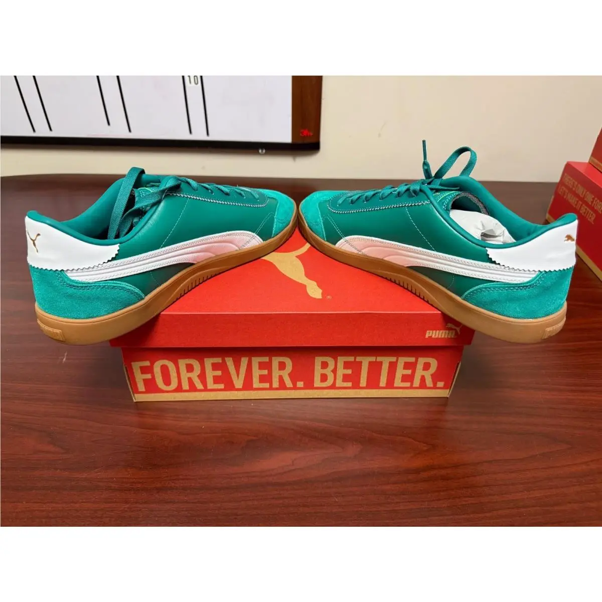 Puma shoes - PUMA Club 5V5 Lux Lace Up - 39744907 - Green (UPC: 198555508239) 5