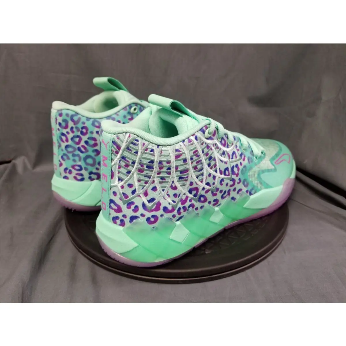 Puma shoes - PUMA LaMelo Ball MB.01 - LaMelo Ball - Green Glimmer/Pure Magenta/Hyperlink Blue 8
