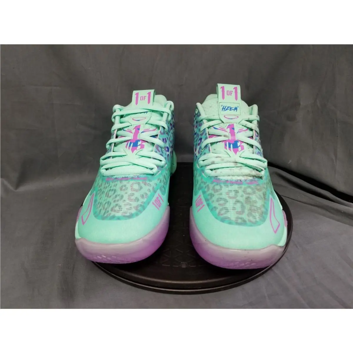 Puma shoes - PUMA LaMelo Ball MB.01 - LaMelo Ball - Green Glimmer/Pure Magenta/Hyperlink Blue 1