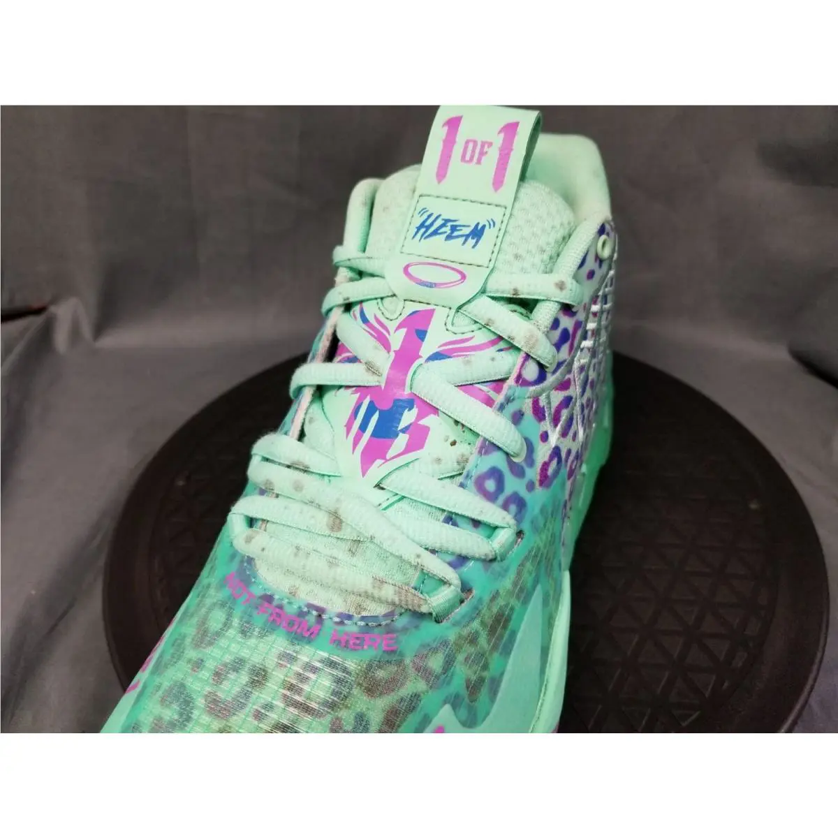 Puma shoes - PUMA LaMelo Ball MB.01 - LaMelo Ball - Green Glimmer/Pure Magenta/Hyperlink Blue 4